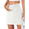 image:imageLYANER Womens High Waist Casual Denim SkirtOffwhite