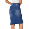 image:imageLYANER Womens High Waisted Denim SkirtDarkness Blue