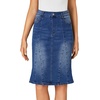 image:imageLYANER Womens High Waisted Denim SkirtDarkness Blue
