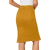 image:imageLYANER Womens High Waisted Denim SkirtTurmeric