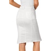 image:imageLYANER Womens High Waisted Denim SkirtWhite