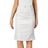 image:imageLYANER Womens High Waisted Denim SkirtWhite