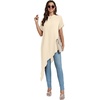 image:imageLYANER Womens Irregular Hem Dressy TopLight Apricot
