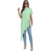 image:imageLYANER Womens Irregular Hem Dressy TopMint Green