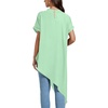 image:imageLYANER Womens Irregular Hem Dressy TopMint Green