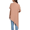 image:imageLYANER Womens Irregular Hem Dressy TopPale Pink