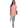 image:imageLYANER Womens Irregular Hem Dressy TopPink
