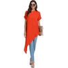 image:imageLYANER Womens Irregular Hem Dressy TopPure Orange
