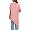 image:imageLYANER Womens Irregular Hem Dressy TopPure Pink