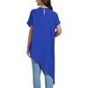 image:imageLYANER Womens Irregular Hem Dressy TopPure Royal Blue