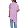 image:imageLYANER Womens Irregular Hem Dressy TopPurple