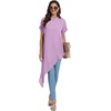 image:imageLYANER Womens Irregular Hem Dressy TopPurple