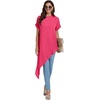 image:imageLYANER Womens Irregular Hem Dressy TopRose