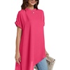 image:imageLYANER Womens Irregular Hem Dressy TopRose
