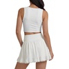 image:imageLYANER Womens Lace Trim Casual Mini SkirtsWhite