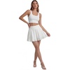 image:imageLYANER Womens Lace Trim Casual Mini SkirtsWhite