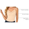 image:imageLYANER Womens Lace Trim V Neck Y2k Cami TopBeige