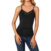 image:imageLYANER Womens Lace Trim V Neck Y2k Cami TopBlack