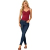 image:imageLYANER Womens Lace Trim V Neck Y2k Cami TopBurgundy