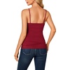 image:imageLYANER Womens Lace Trim V Neck Y2k Cami TopBurgundy