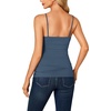 image:imageLYANER Womens Lace Trim V Neck Y2k Cami TopDark Blue