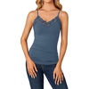 image:imageLYANER Womens Lace Trim V Neck Y2k Cami TopDark Blue