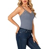 image:imageLYANER Womens Lace Trim V Neck Y2k Cami TopDusty Blue