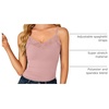 image:imageLYANER Womens Lace Trim V Neck Y2k Cami TopDusty Pink