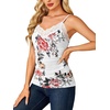 image:imageLYANER Womens Lace Trim V Neck Y2k Cami TopFloral White