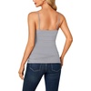 image:imageLYANER Womens Lace Trim V Neck Y2k Cami TopGray
