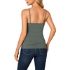 image:imageLYANER Womens Lace Trim V Neck Y2k Cami TopGreen