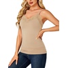 image:imageLYANER Womens Lace Trim V Neck Y2k Cami TopKhaki