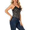 image:imageLYANER Womens Lace Trim V Neck Y2k Cami TopLight Apricot Spots