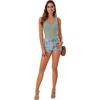 image:imageLYANER Womens Lace Trim V Neck Y2k Cami TopLight Pea Green