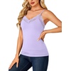 image:imageLYANER Womens Lace Trim V Neck Y2k Cami TopLilac