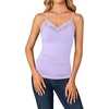 image:imageLYANER Womens Lace Trim V Neck Y2k Cami TopLilac