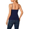 image:imageLYANER Womens Lace Trim V Neck Y2k Cami TopNavy Blue