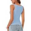 image:imageLYANER Womens Lace Trim V Neck Y2k Cami TopPale Blue