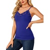 image:imageLYANER Womens Lace Trim V Neck Y2k Cami TopRoyal Blue