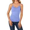 image:imageLYANER Womens Lace Trim V Neck Y2k Cami TopSky Blue