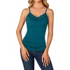 image:imageLYANER Womens Lace Trim V Neck Y2k Cami TopTeal