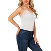 image:imageLYANER Womens Lace Trim V Neck Y2k Cami TopWhite