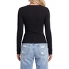 image:imageLYANER Womens Lace V Neck Long Sleeve ShirtsBlack