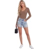 image:imageLYANER Womens Lace V Neck Long Sleeve ShirtsDark Brown