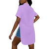 image:imageLYANER Womens Lapel Collar Sexy BlouseLight Purple