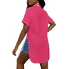 image:imageLYANER Womens Lapel Collar Sexy BlouseRose