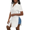 image:imageLYANER Womens Lapel Collar Sexy BlouseWhite