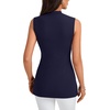 image:imageLYANER Womens Mock Neck Casual Tank TopsNavy Blue