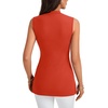 image:imageLYANER Womens Mock Neck Casual Tank TopsSolid Red