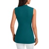 image:imageLYANER Womens Mock Neck Casual Tank TopsTeal Blue